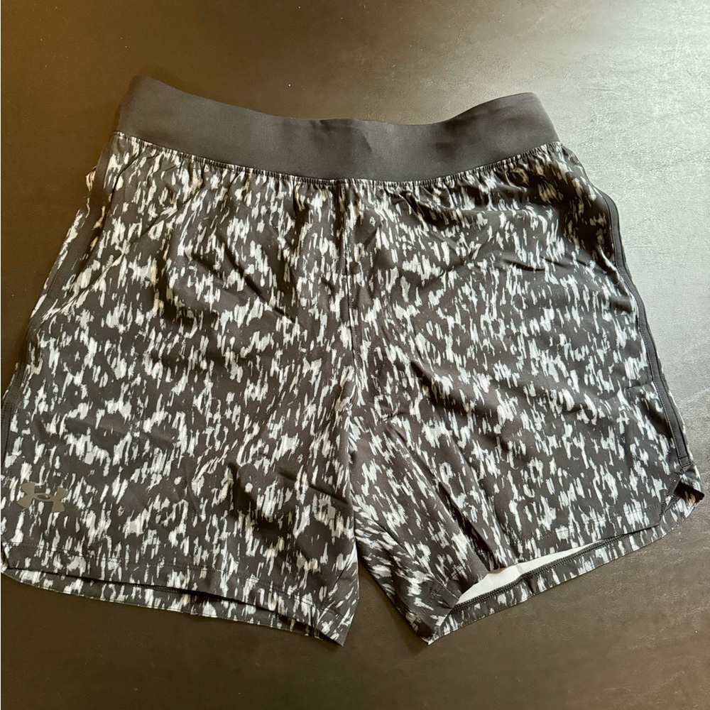 Under Armour Fitted Elite Launch Speedpocket Mens Shorts. Black. 7in Inseam. NWT